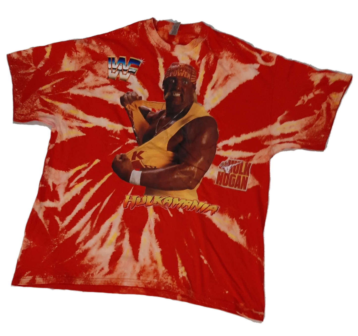 Hulk Hogan TYE DYE Vintage style Tee (RED)