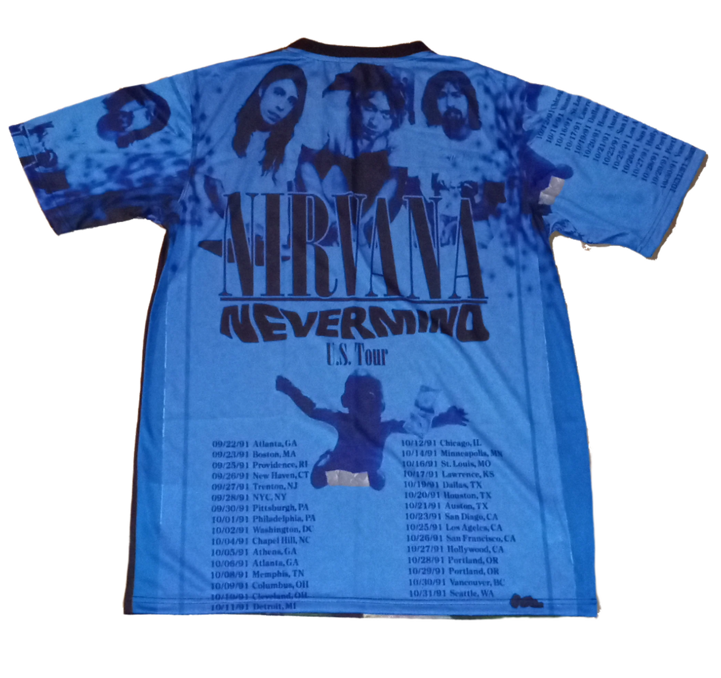 Nirvana 1991 World Tour Vintage style Tee